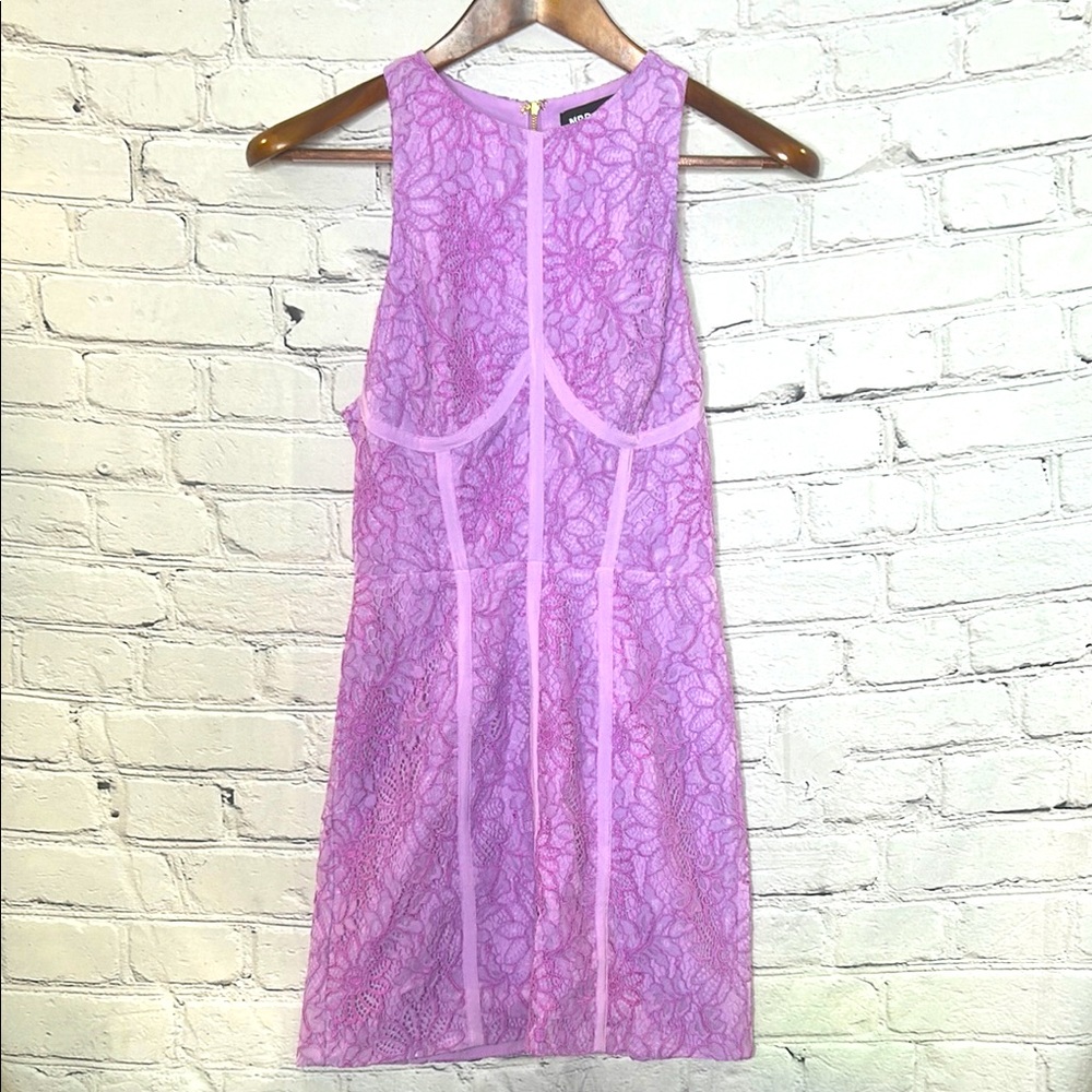 NBD X Naven Purple Sleeveless Lace Dress Size Small Excellent Condition